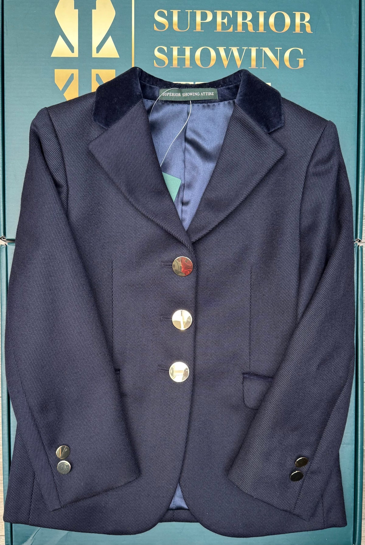 SUPERIOR SHOWING ATTIRE: CHILDRENS NAVY JACKETS