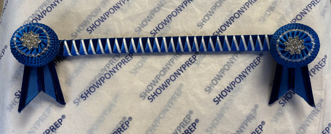 15.5" Blue and Navy Browband