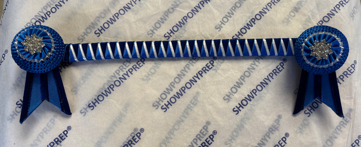15.5" Blue and Navy Browband