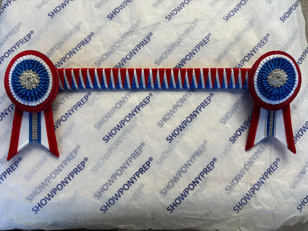 15" Red, White and Blue Browband