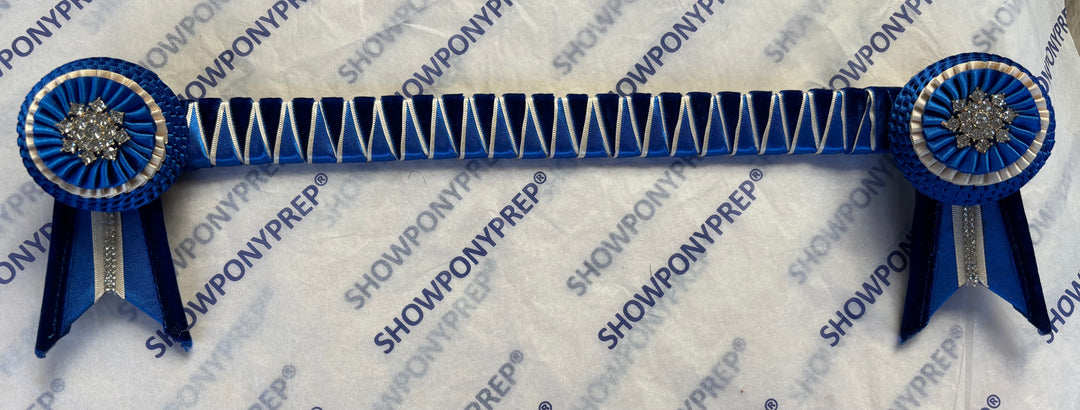 15" Blue & Navy Browband