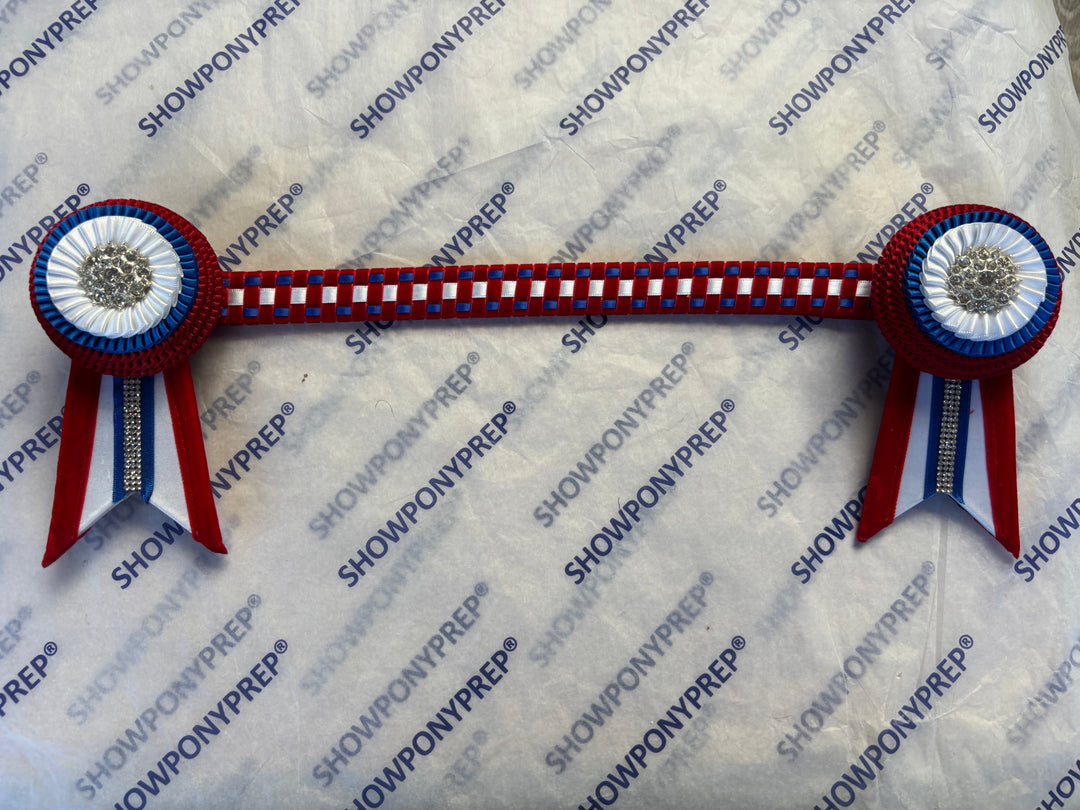 15" Red, White and Blue Browband