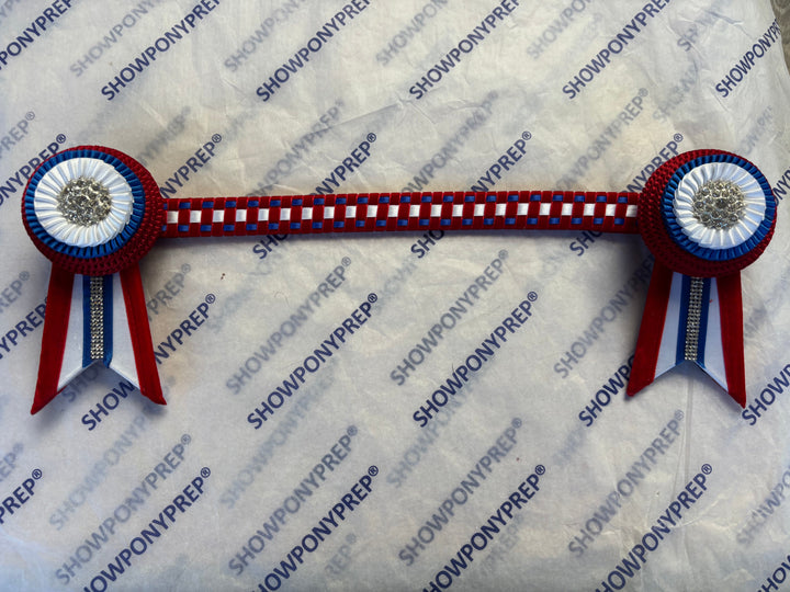 15" Red, White and Blue Browband