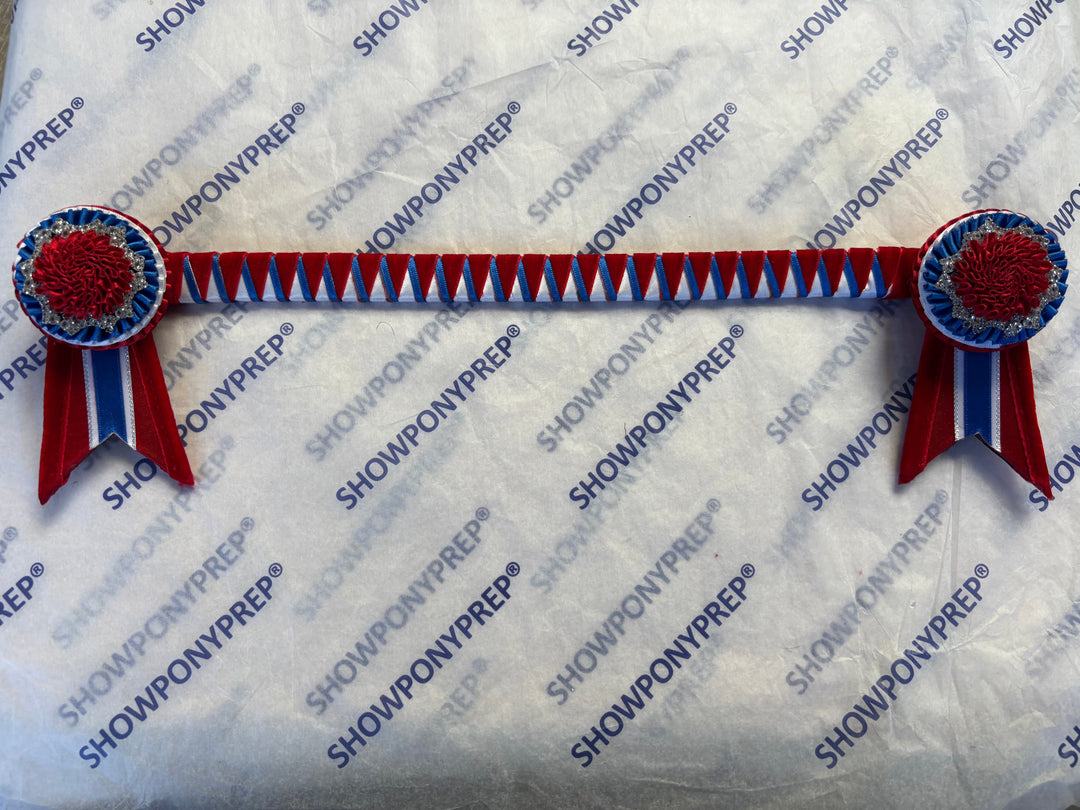 15" Red, White and Blue Browband