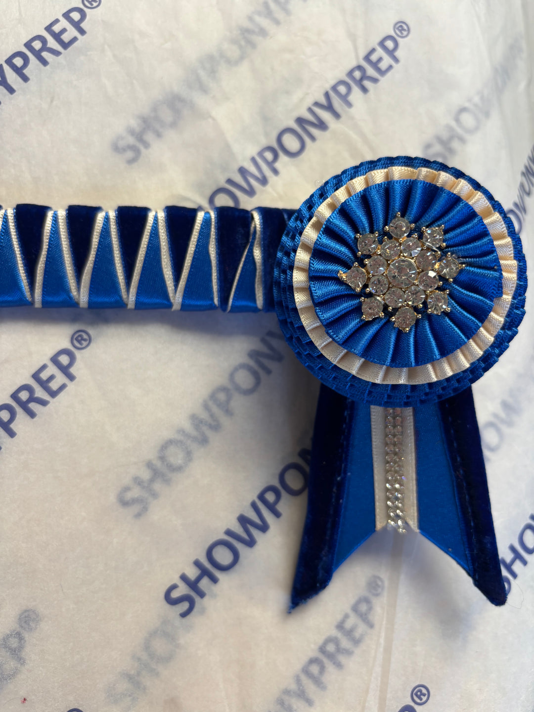15" Blue & Navy Browband