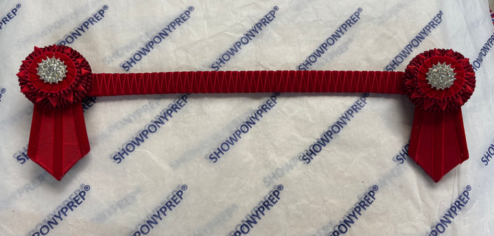 16" Plain Red Browband