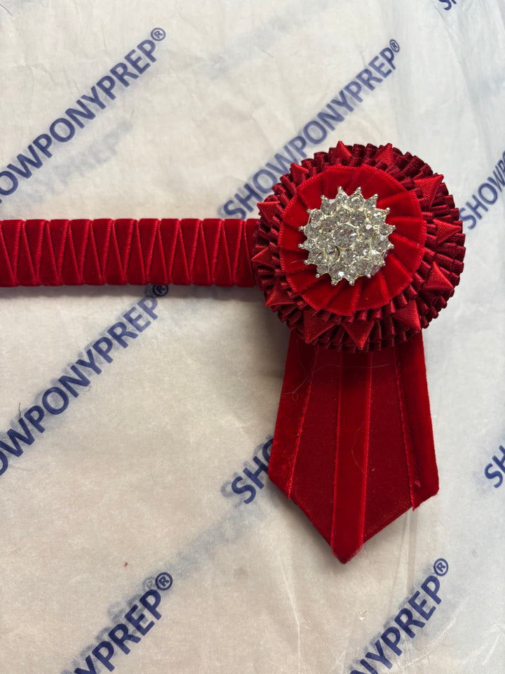 16" Plain Red Browband