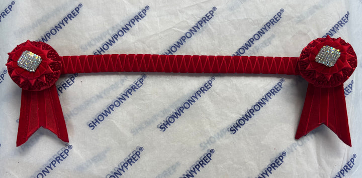 16" Plain Red Browband (Narrow Browband)