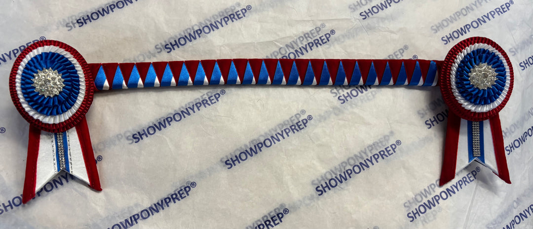 17.5” Red, White and Blue Browband