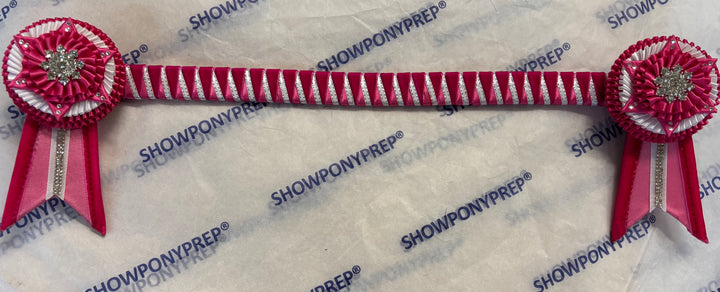 17” Pink and White Browband