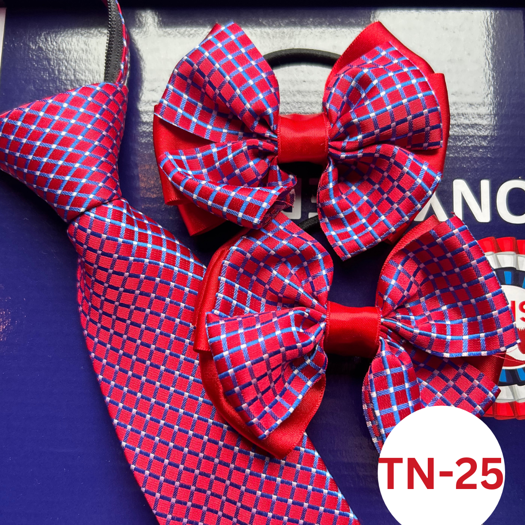 MATCHING ZIP TIE HAIR BOWS