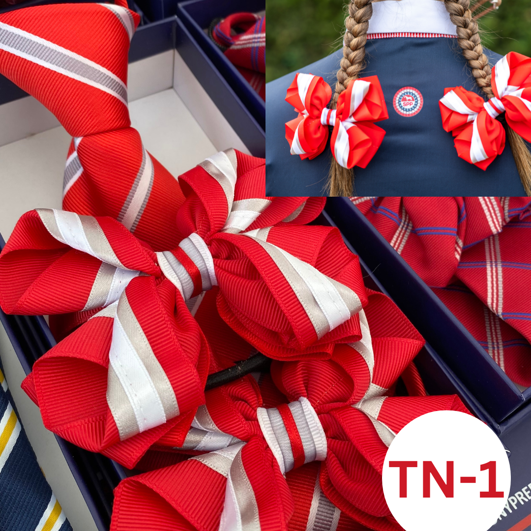 MATCHING ZIP TIE HAIR BOWS