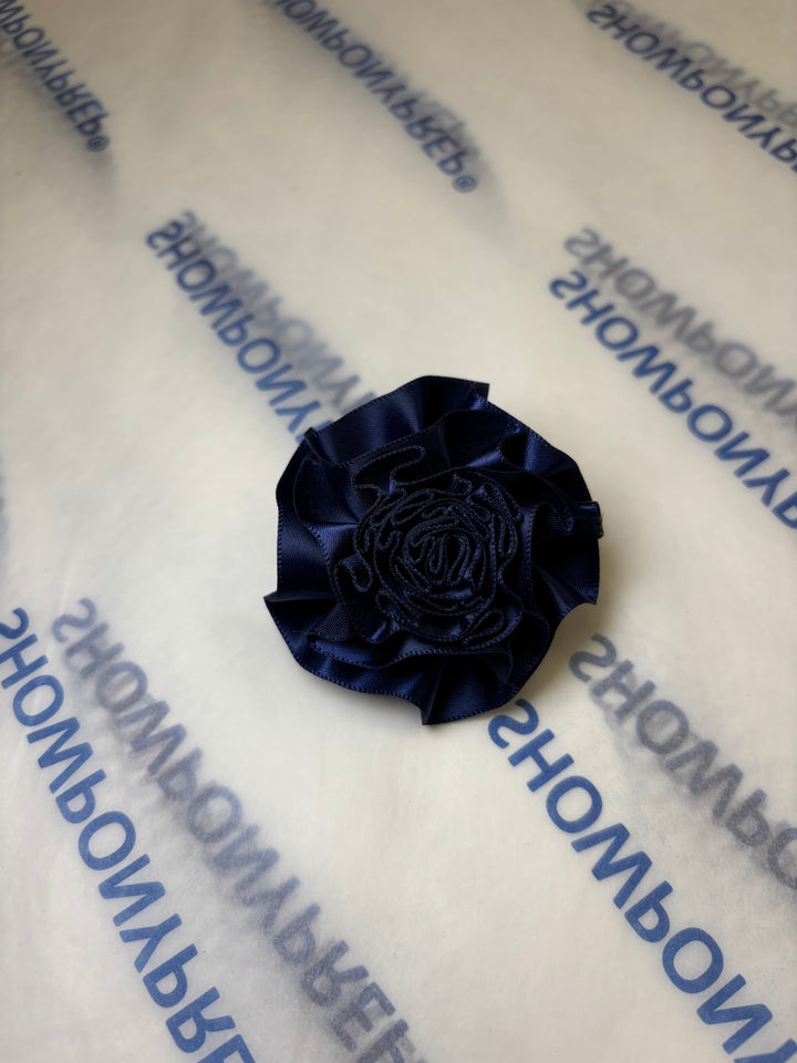 Ruffle Carnation Lapel Pin
