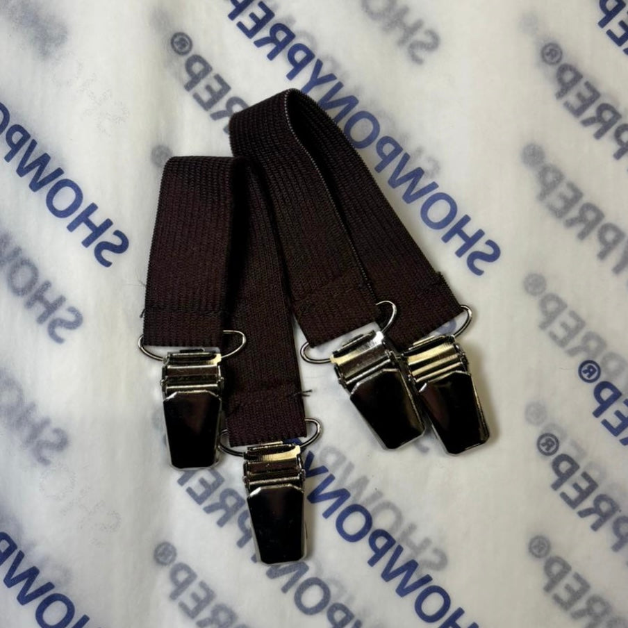 Jodhpur Clips - Brown Elastic