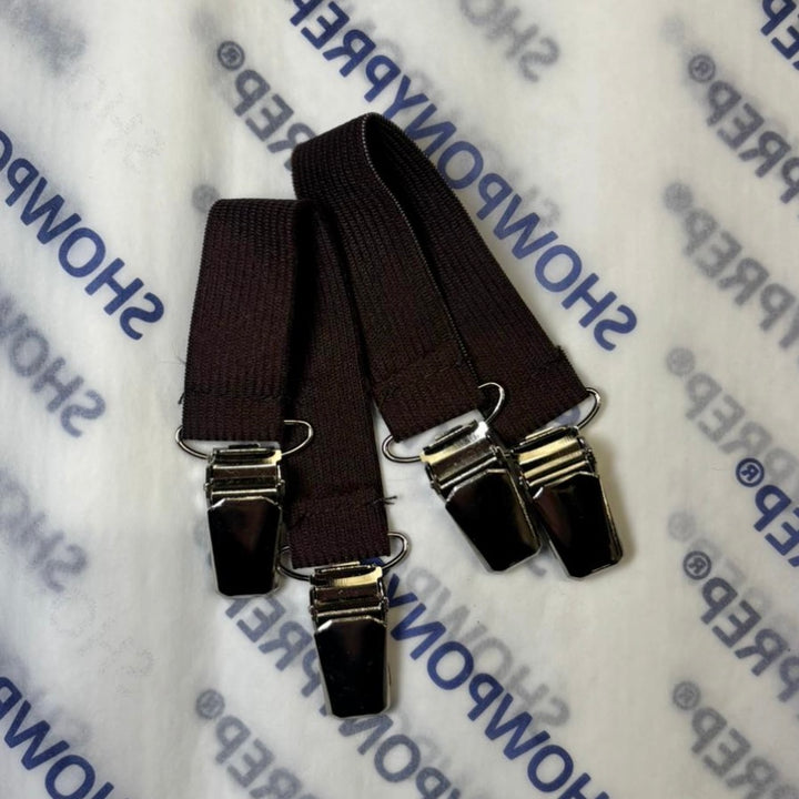Jodhpur Clips - Brown Elastic