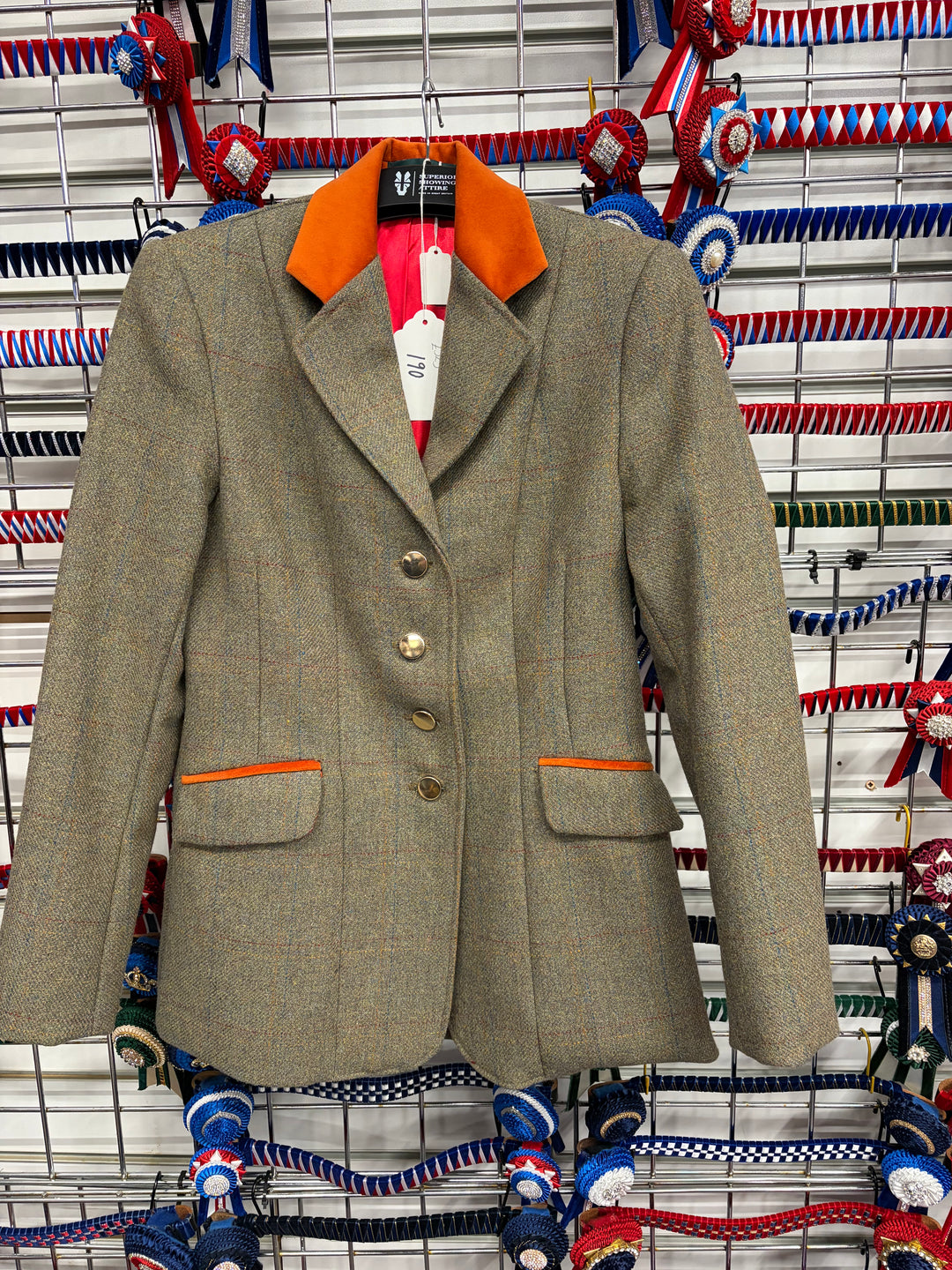Lot 190 - Green Ladies Tweed with Orange Accents