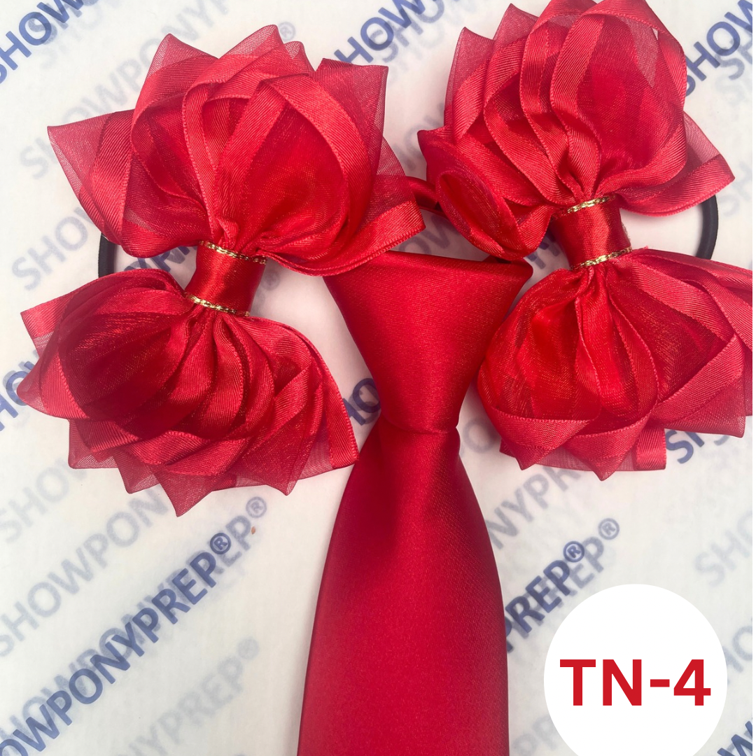 MATCHING ZIP TIE HAIR BOWS