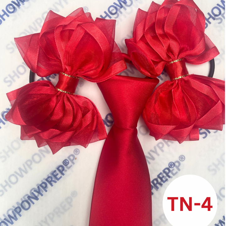MATCHING ZIP TIE HAIR BOWS