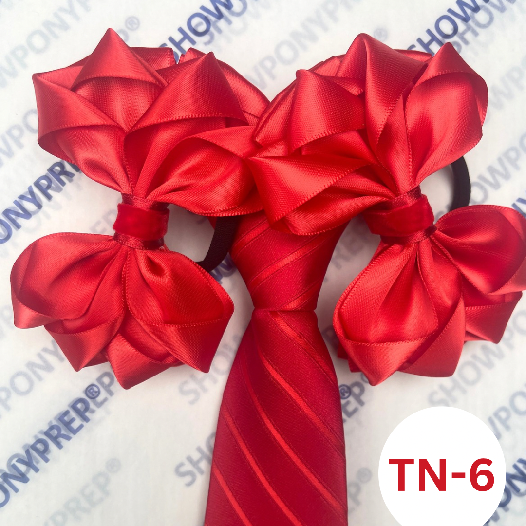 MATCHING ZIP TIE HAIR BOWS