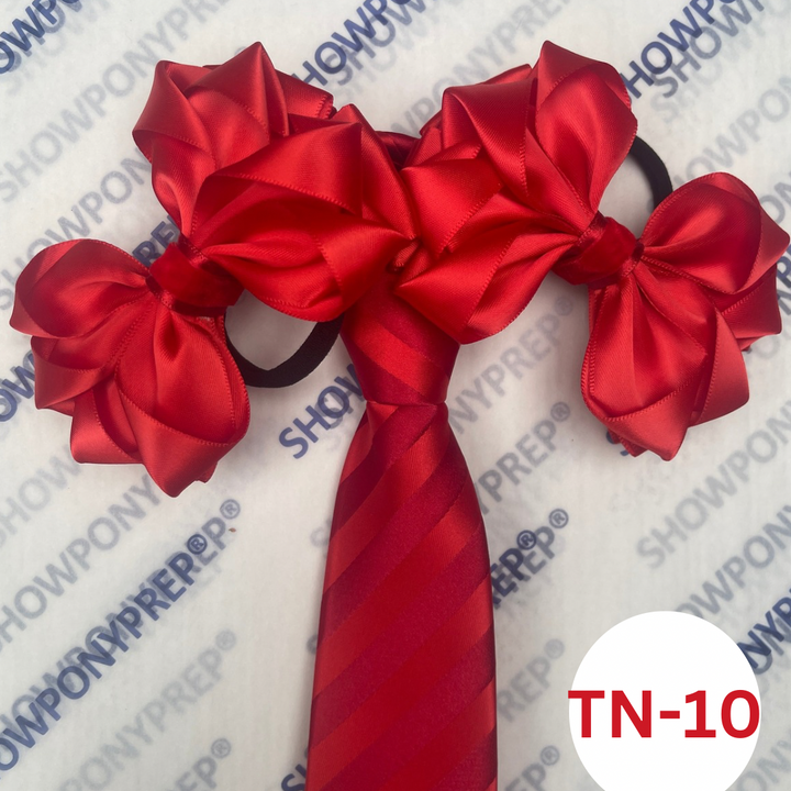 MATCHING ZIP TIE HAIR BOWS