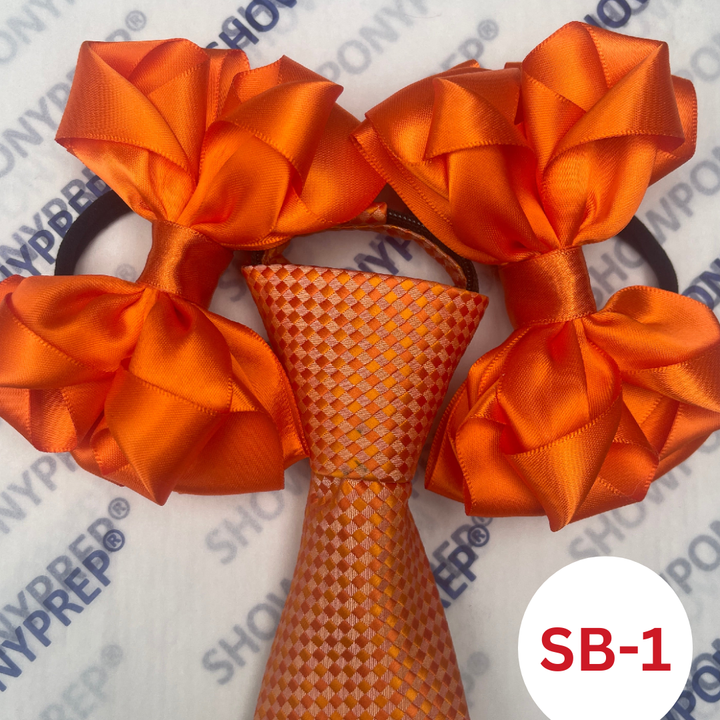 MATCHING ZIP TIE HAIR BOWS
