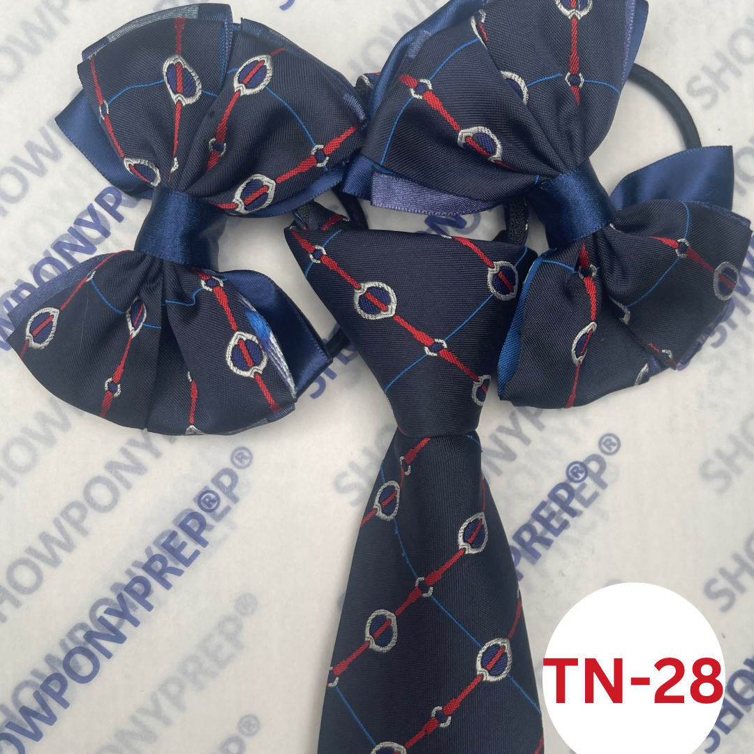 MATCHING ZIP TIE HAIR BOWS