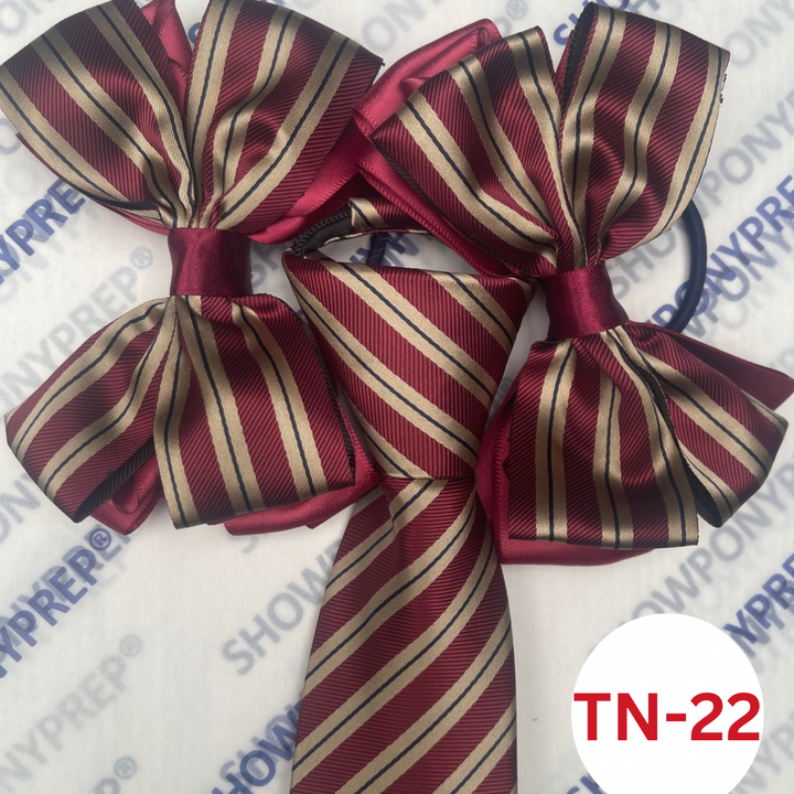 MATCHING ZIP TIE HAIR BOWS