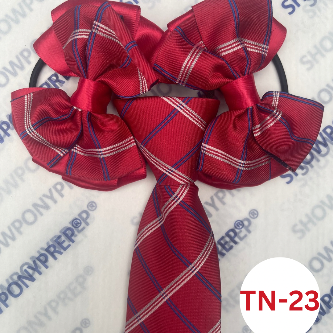 MATCHING ZIP TIE HAIR BOWS