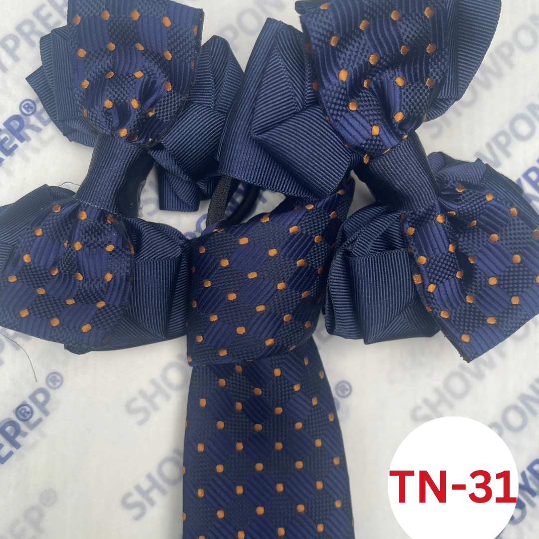 MATCHING ZIP TIE HAIR BOWS