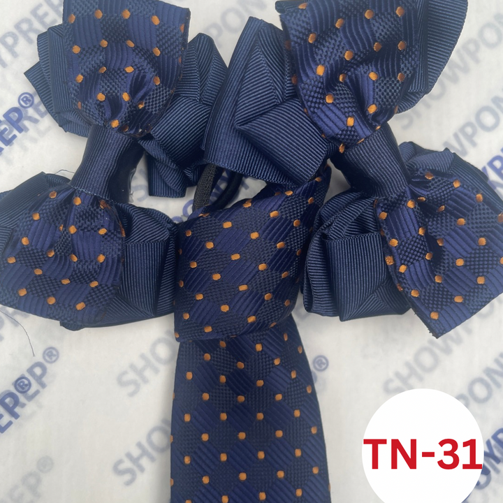 MATCHING ZIP TIE HAIR BOWS