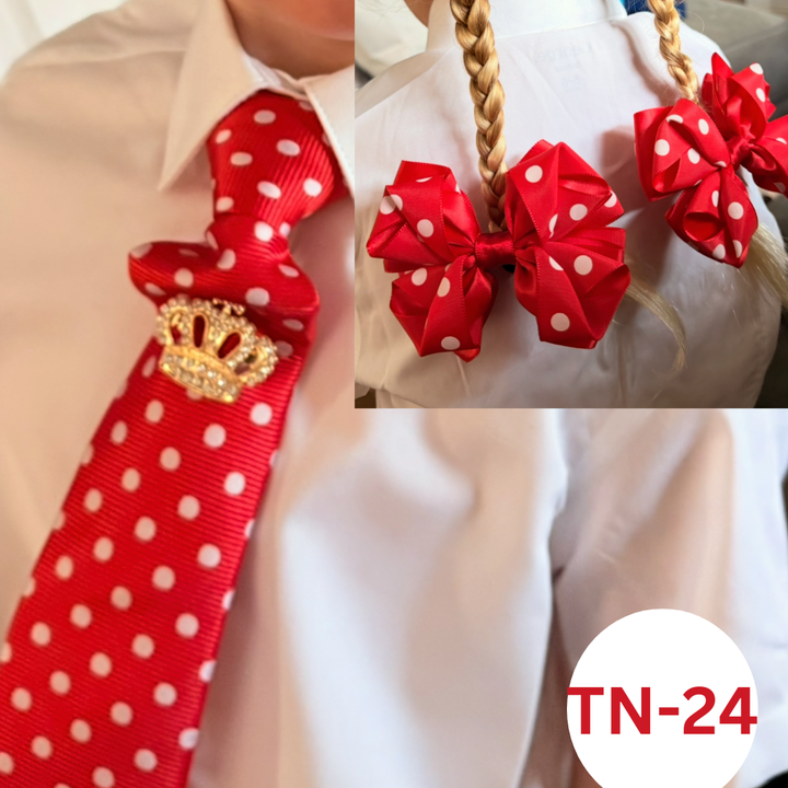 MATCHING ZIP TIE HAIR BOWS