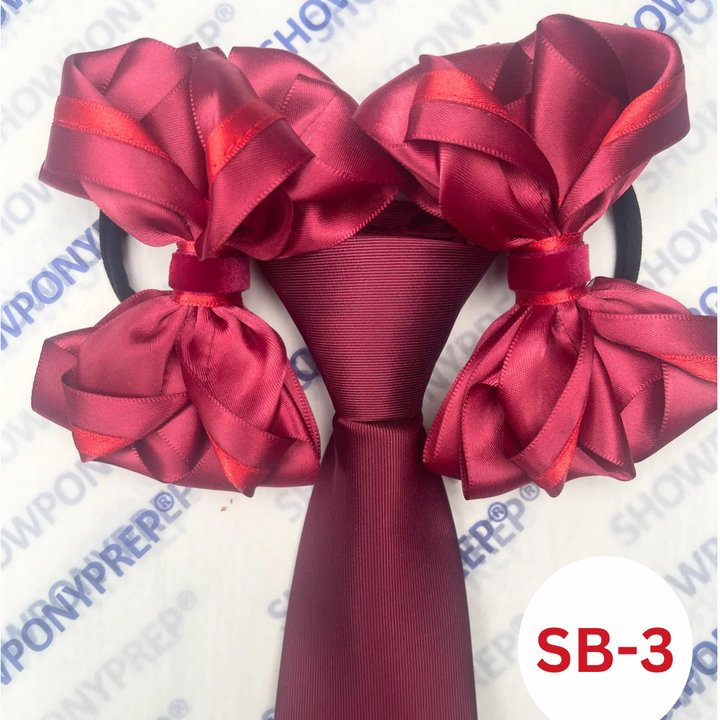 MATCHING ZIP TIE HAIR BOWS