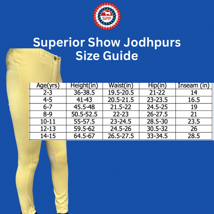 Superior Show Jodhpurs - Buttercream  *IN STOCK*