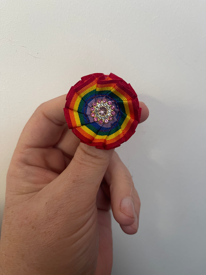 Rainbow lapel pin