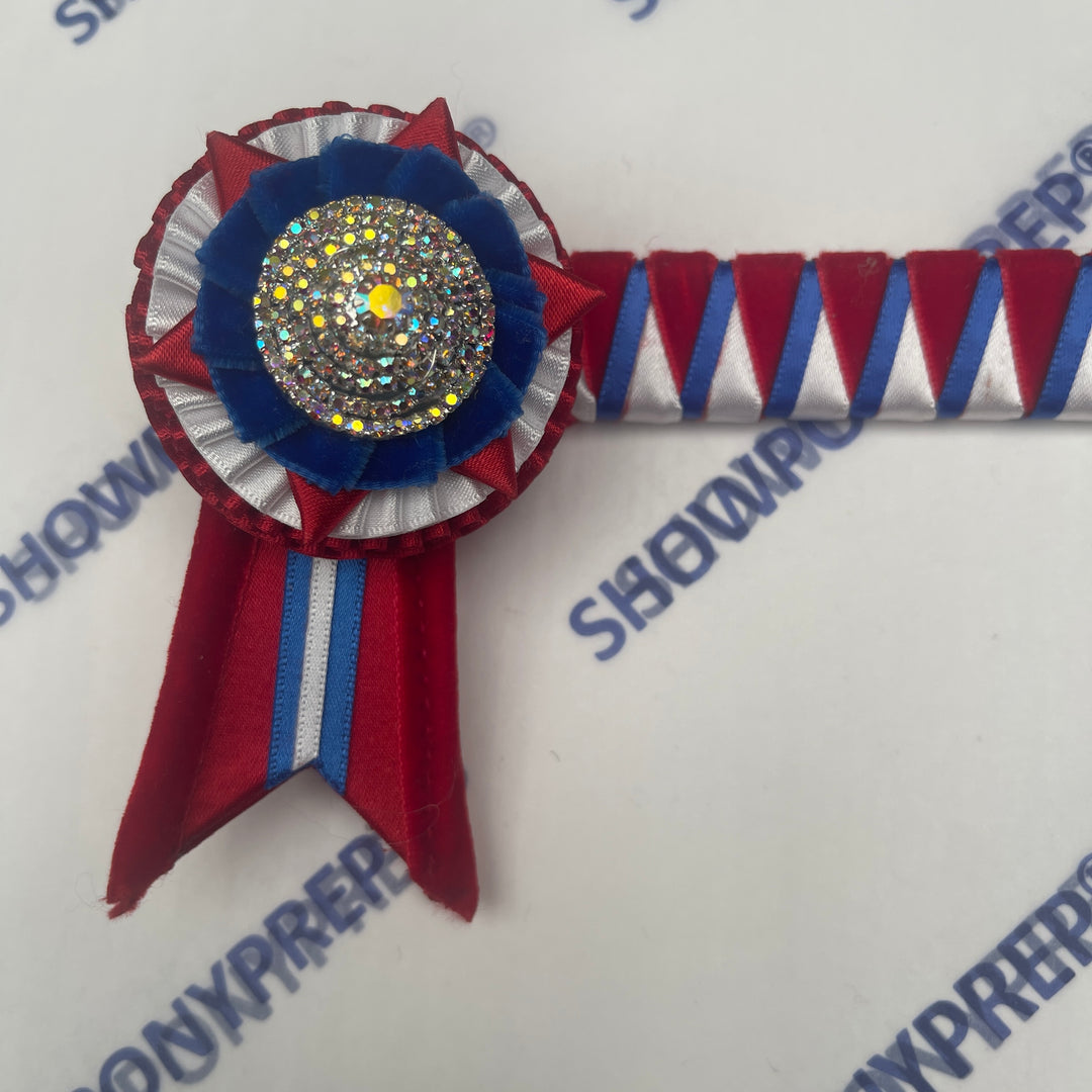 12.5" Red , White & Blue Browband