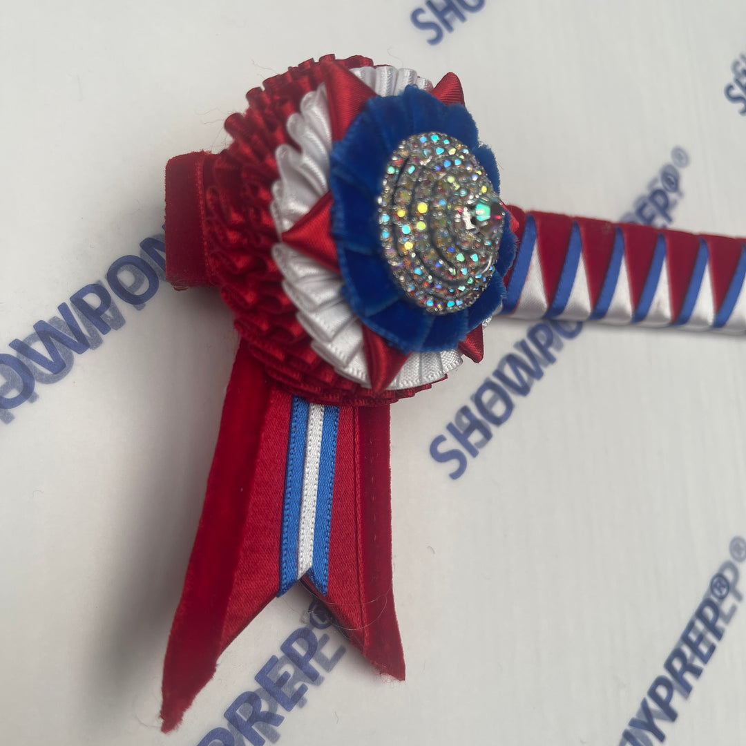 12.5" Red , White & Blue Browband