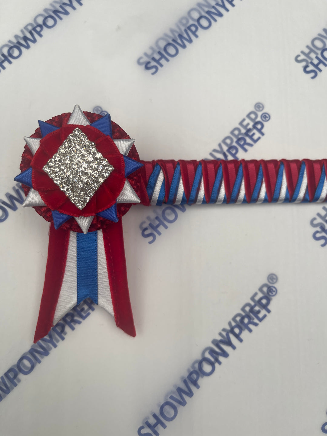 12.5" Red , White & Blue Browband