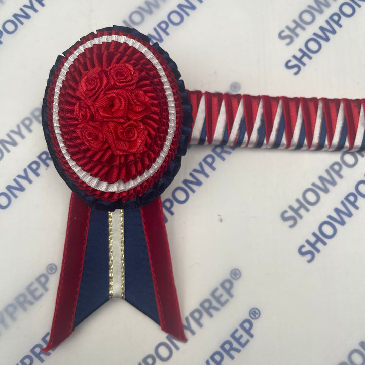 13.5” Red, Navy & White Browband