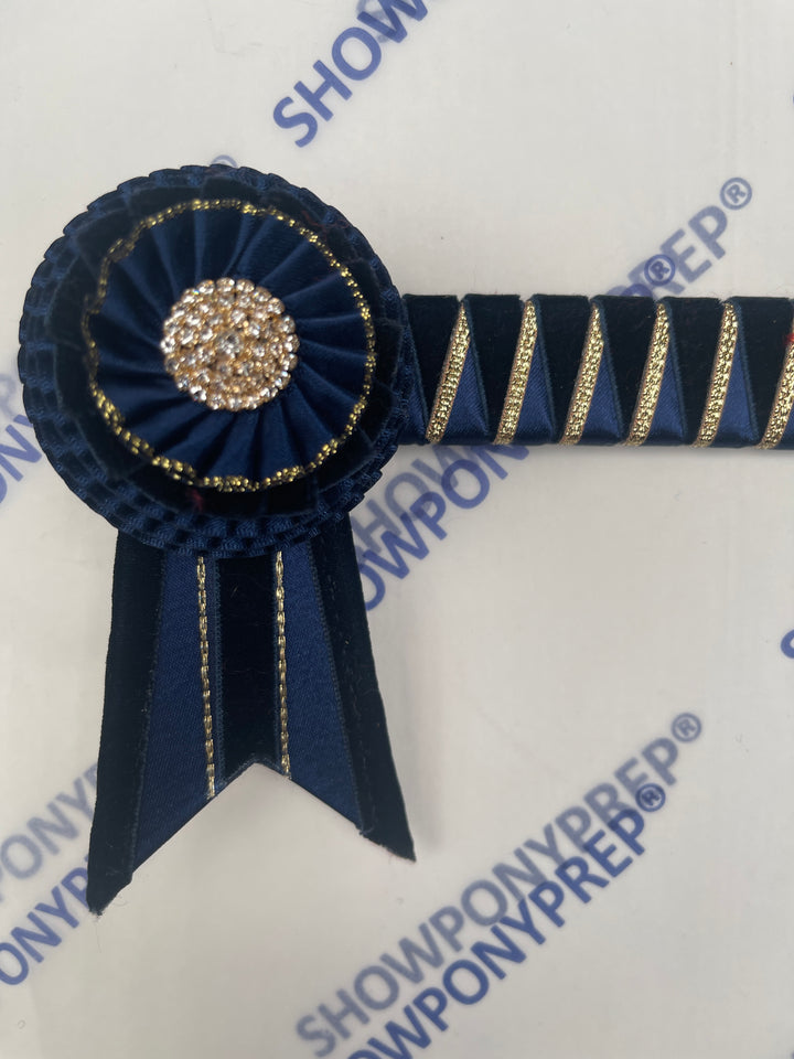 13.5” Navy & Gold Browband