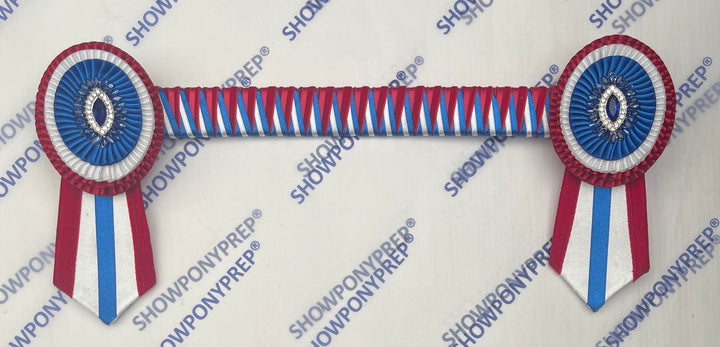 13” Red, White & Blue Oval Browband