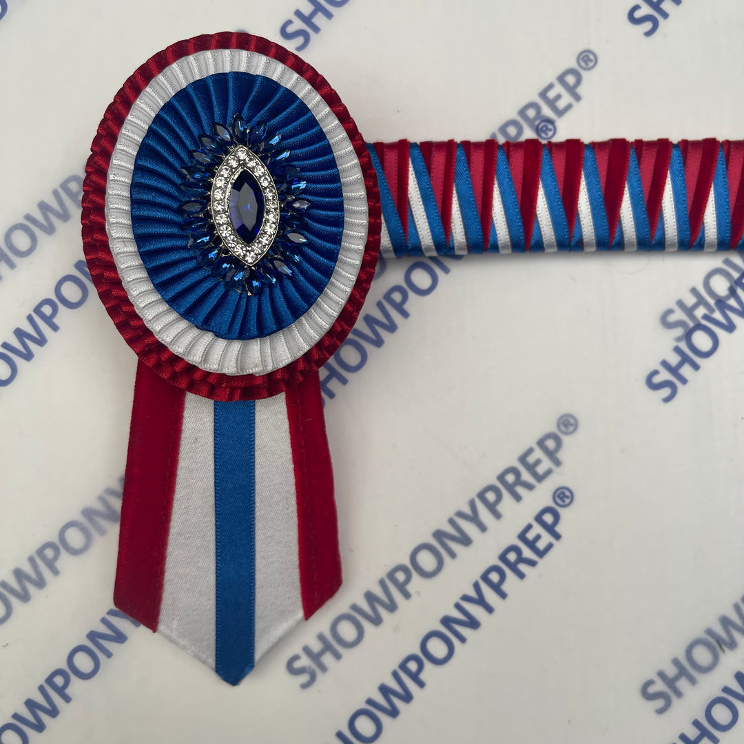 13” Red, White & Blue Oval Browband