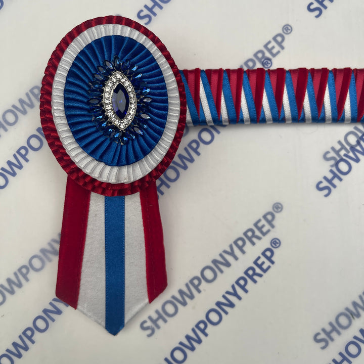 13” Red, White & Blue Oval Browband