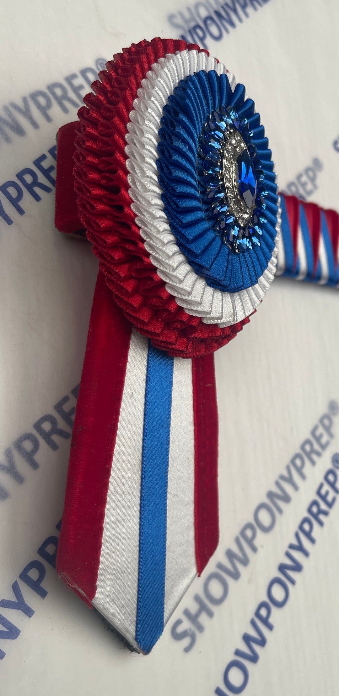 13” Red, White & Blue Oval Browband