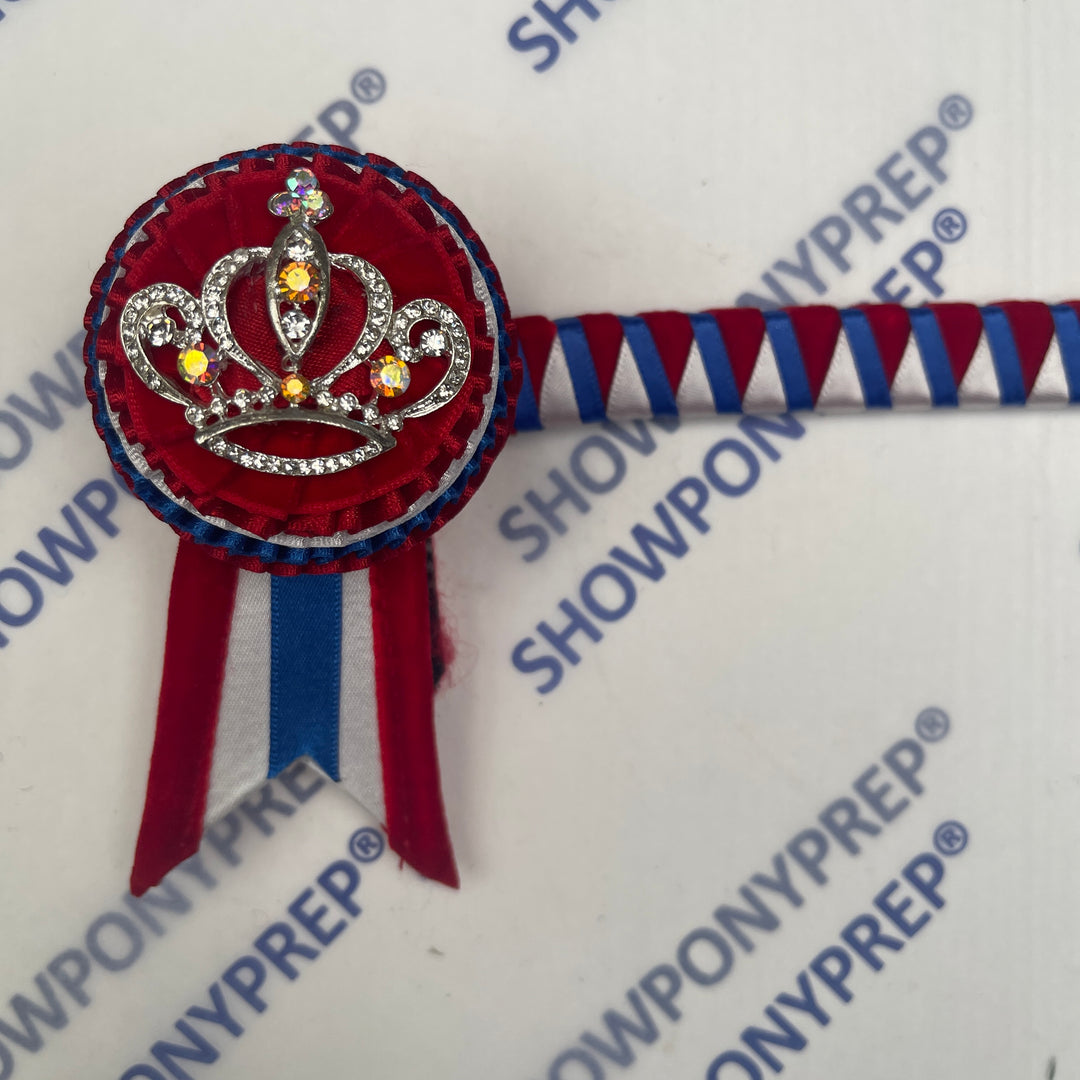 13” Red, White & Blue crown Browband