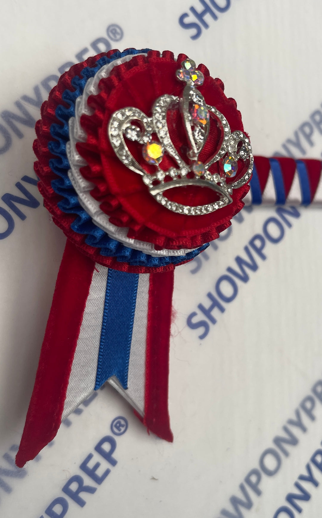 13” Red, White & Blue crown Browband