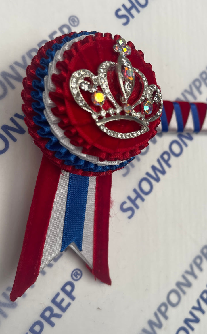13” Red, White & Blue crown Browband