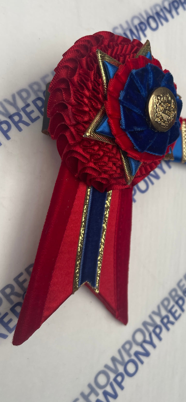 13.5” Blue, Red & Gold Browband