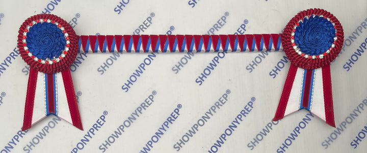 14.5” Red, Blue & White Browband