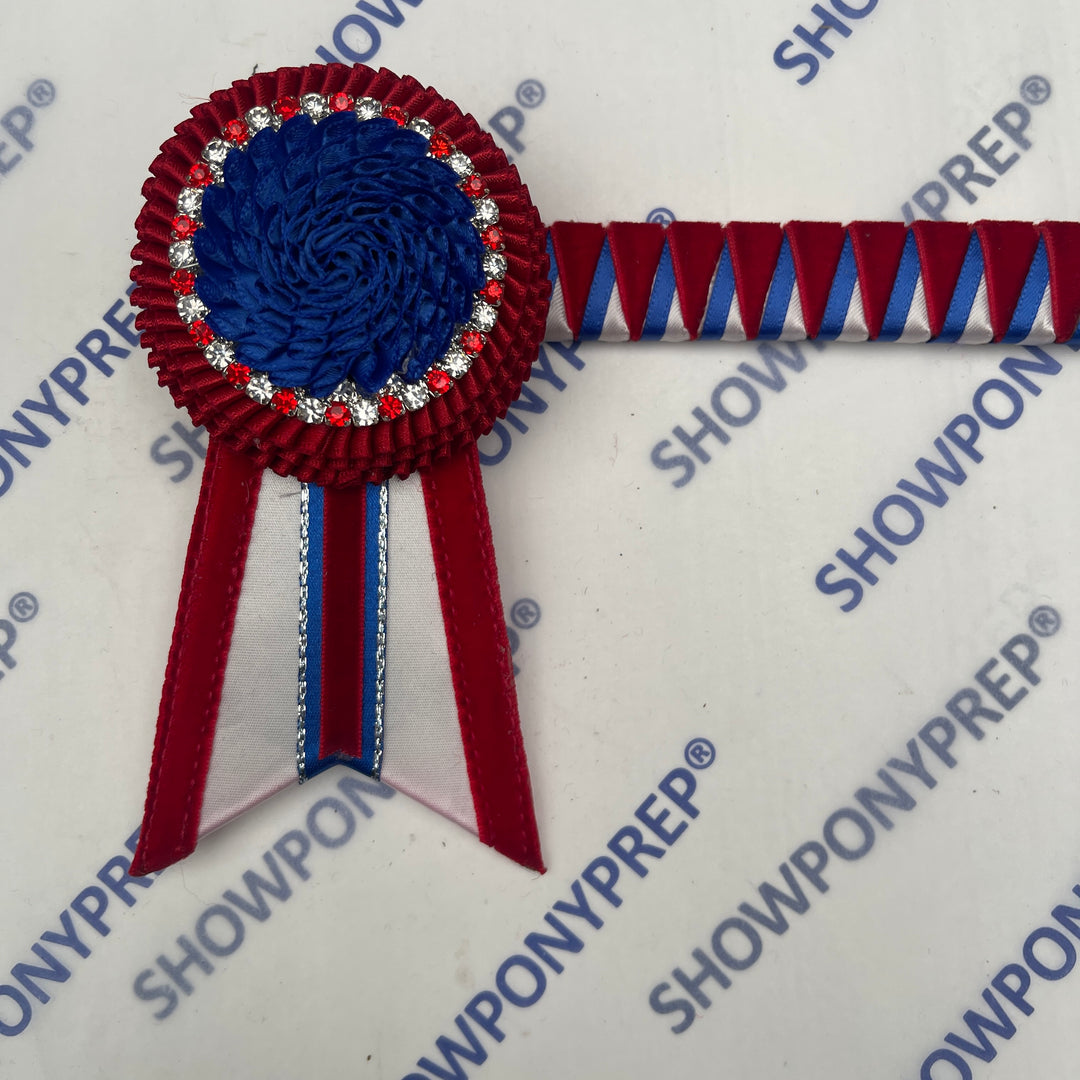 14.5” Red, Blue & White Browband