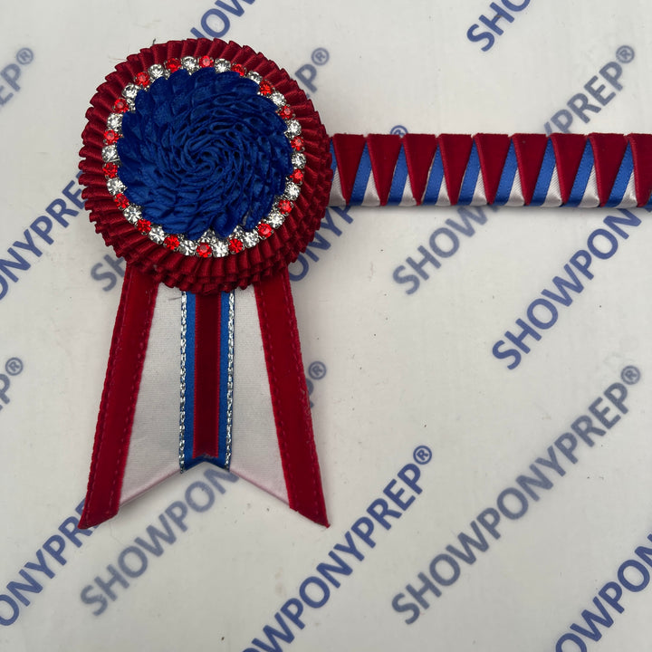 14.5” Red, Blue & White Browband